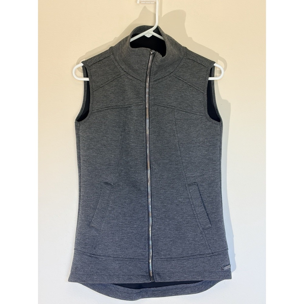 Betsey Johnson Performance Heathered‎ Charcoal Gray Activewear Vest Womens Small